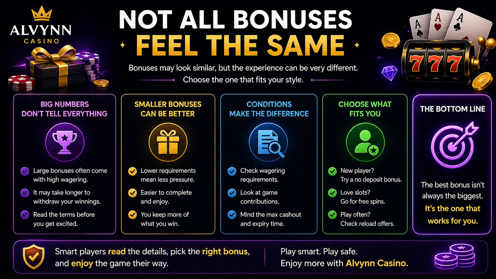 Not All Bonuses Feel the Same